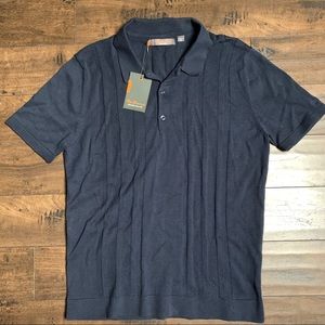 NWT Ben Sherman Polo Shirt Dark Navy Large